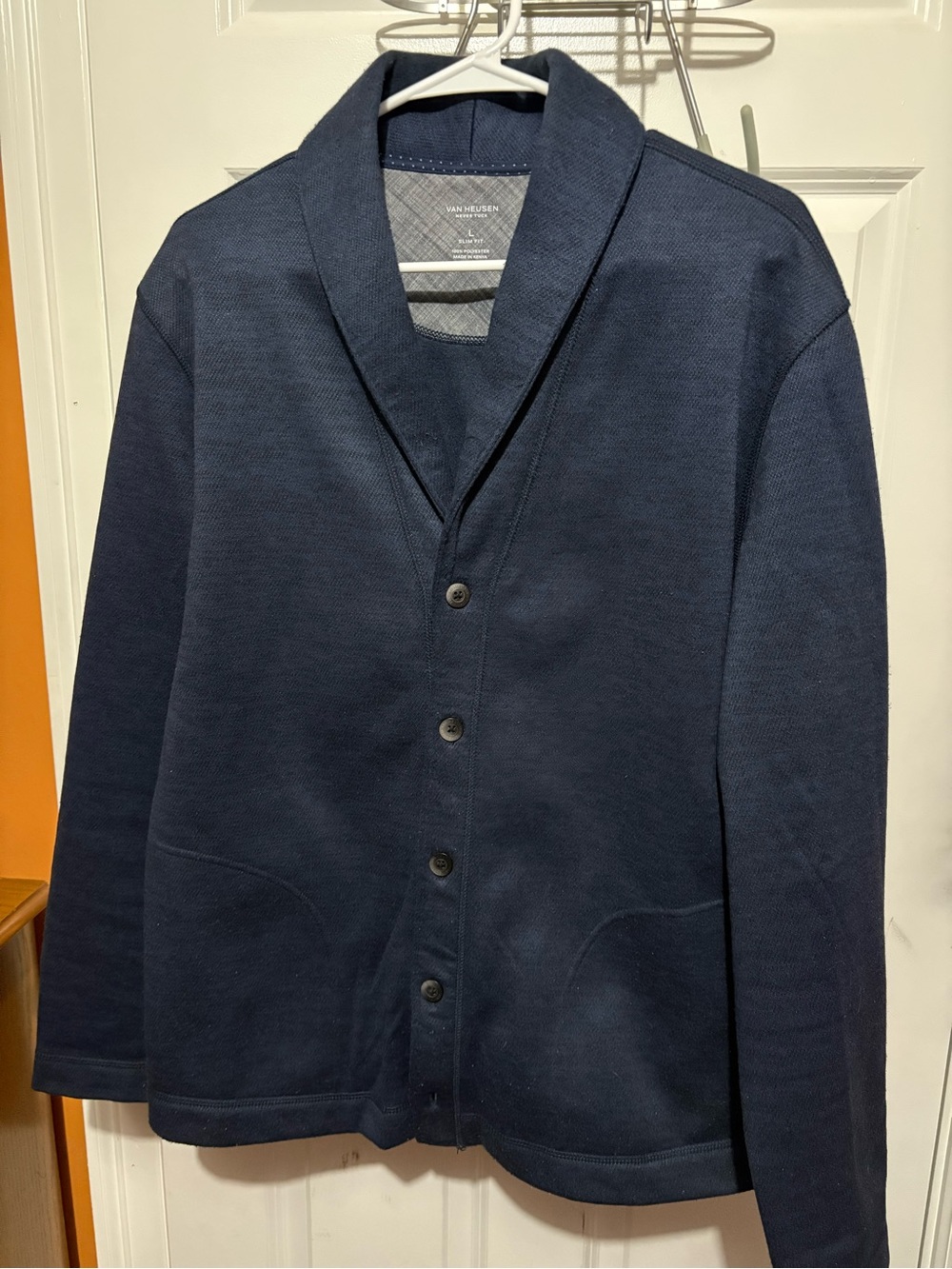 Van Heusen Men's Navy Shawl-Collar Cardigan